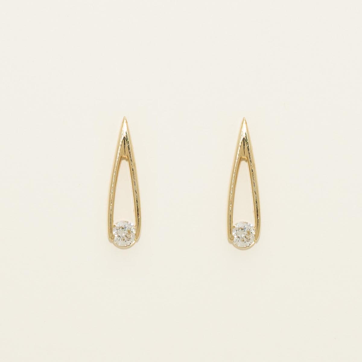 Diamond Drop Earrings in 14kt Yellow Gold (1/2ct tw)