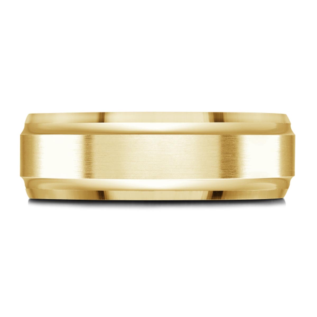 Mens Wedding Band in 14kt Yellow Gold and Tantalum  (7mm)