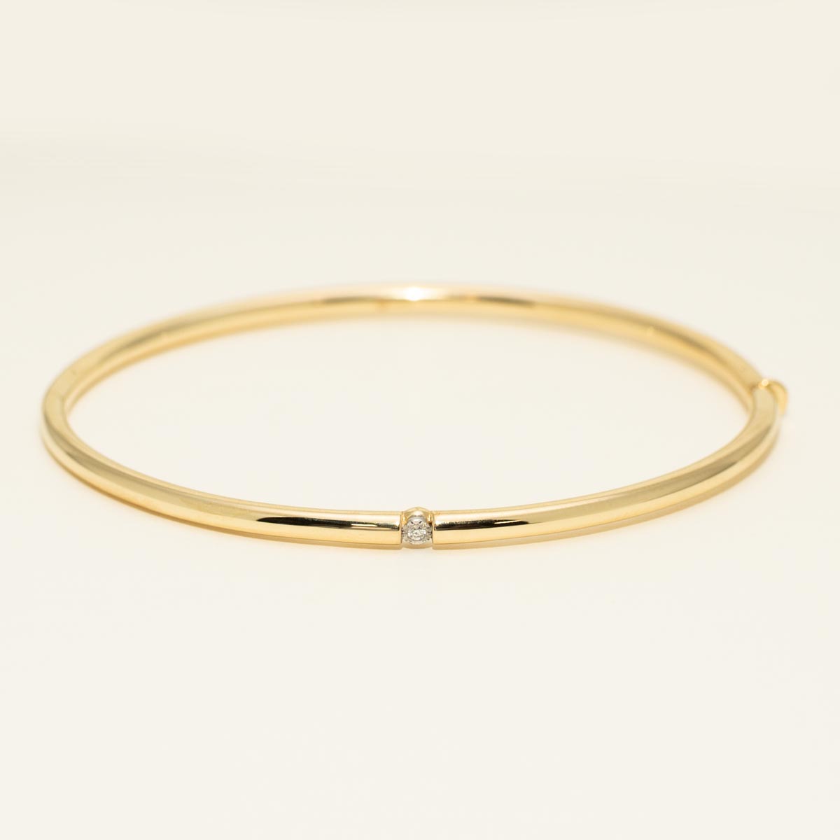 Lands Collection Spirit Origin Diamond Bangle Bracelet in Yellow Modern Electrum (.02ct)