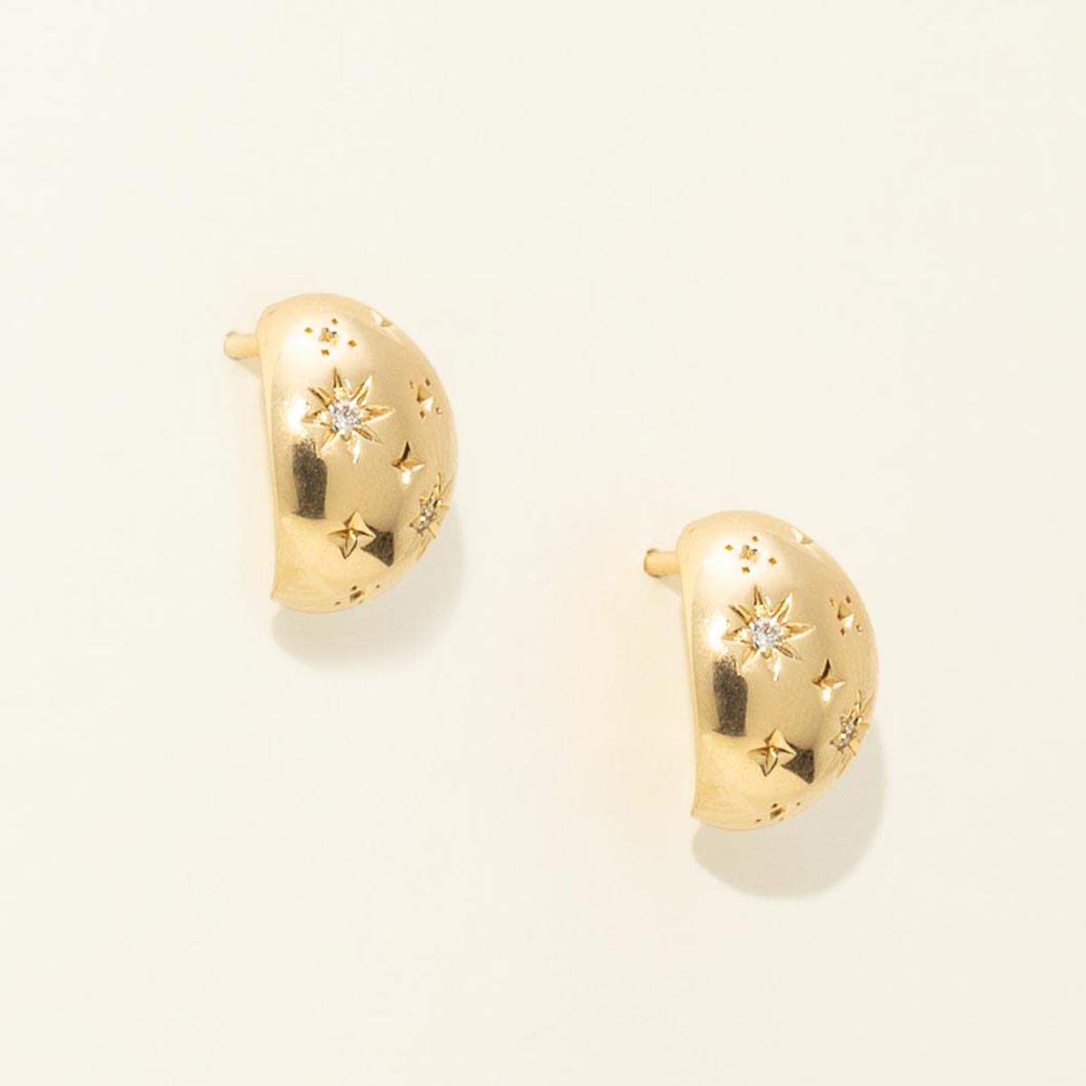 Lands Collection Spirit Constellation Diamond Earrings in Yellow Modern Electrum (.04ct tw)