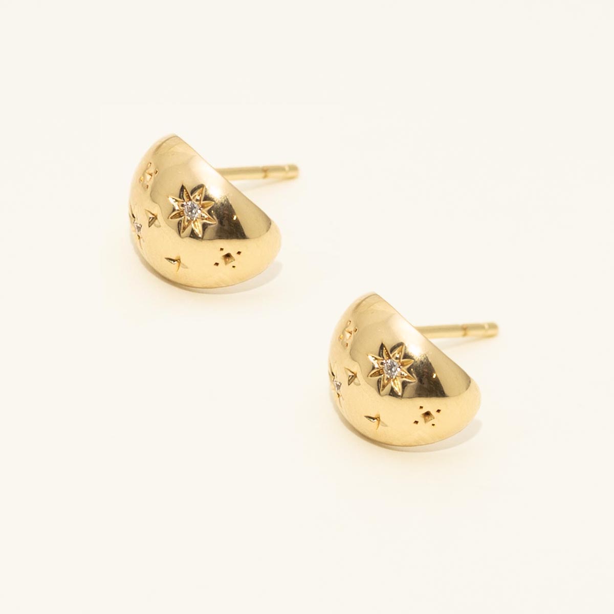 Lands Collection Spirit Constellation Diamond Earrings in Yellow Modern Electrum (.04ct tw)