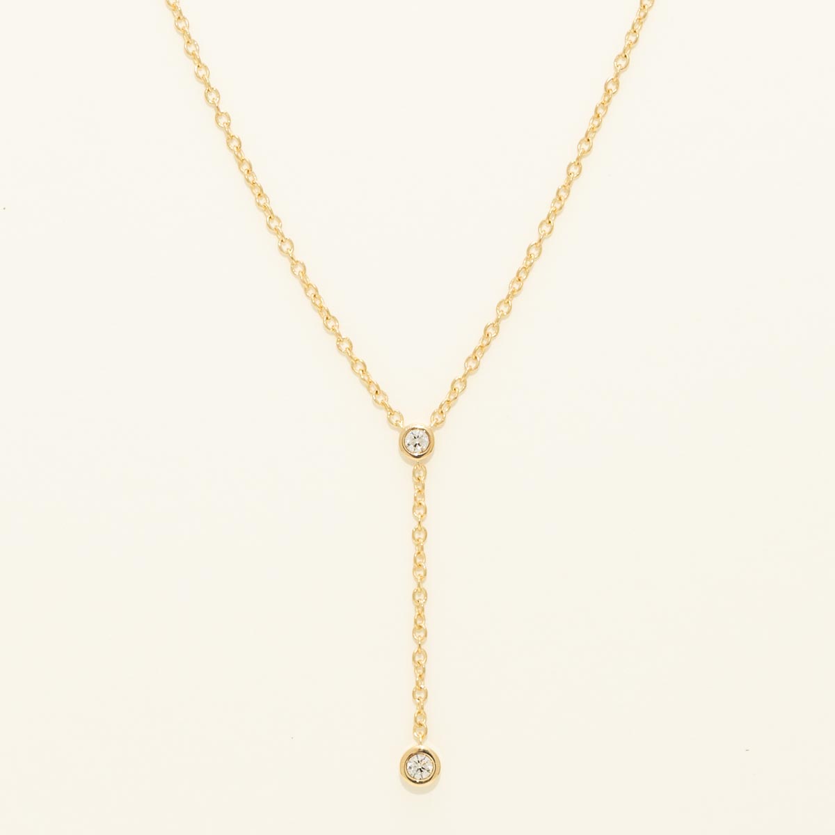 Lands Collection Spirit Origin Diamond Lariat Necklace in Yellow Modern Electrum (1/7ct tw)