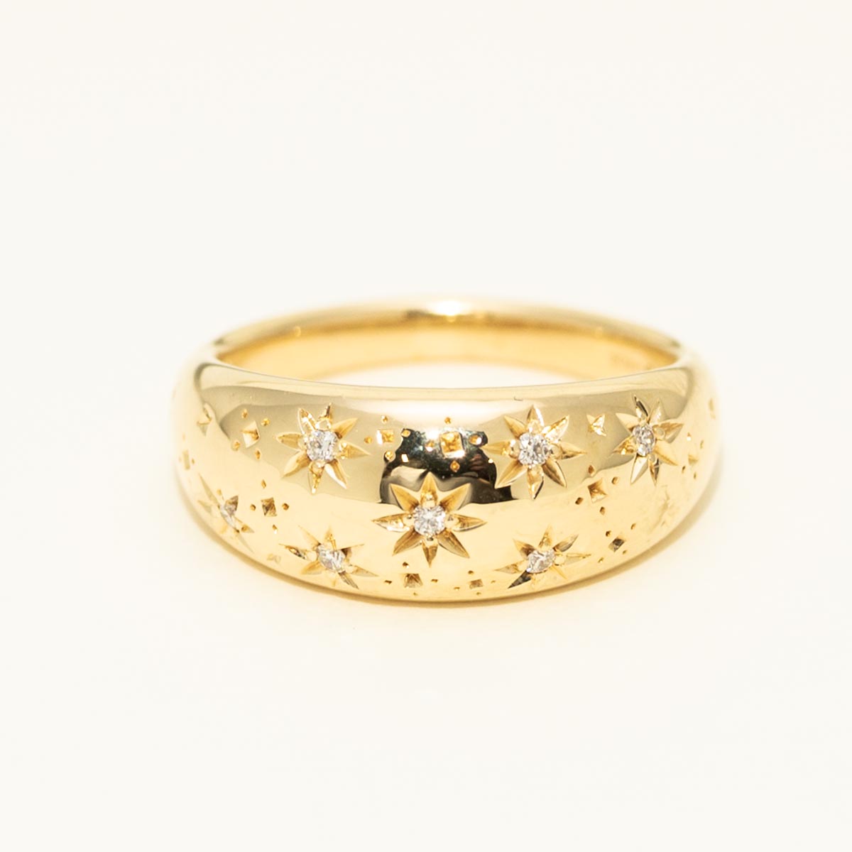 Lands Collection Spirit Constellation Diamond Ring in Yellow Modern Electrum (1/20ct)