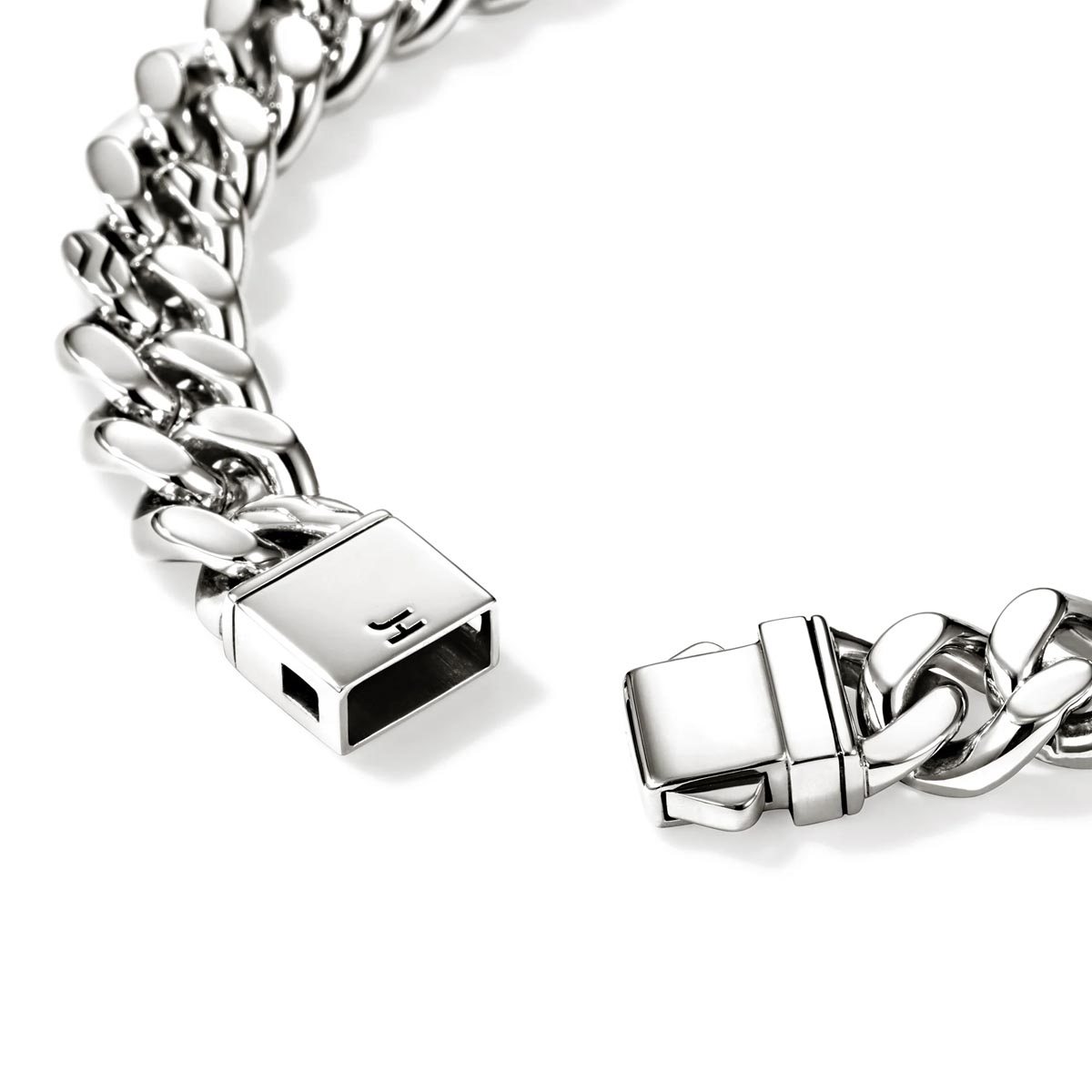John Hardy Curb Link Bracelet in Sterling Silver (7 3/4 inches and 11mm wide)