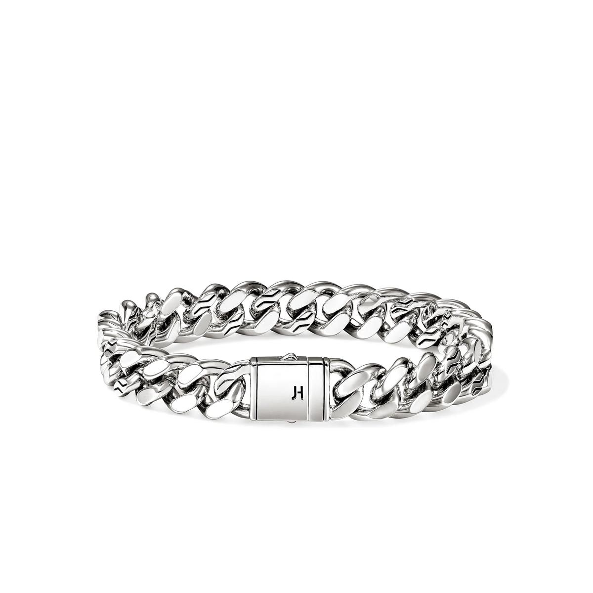 John Hardy Curb Link Bracelet in Sterling Silver (7 3/4 inches and 11mm wide)