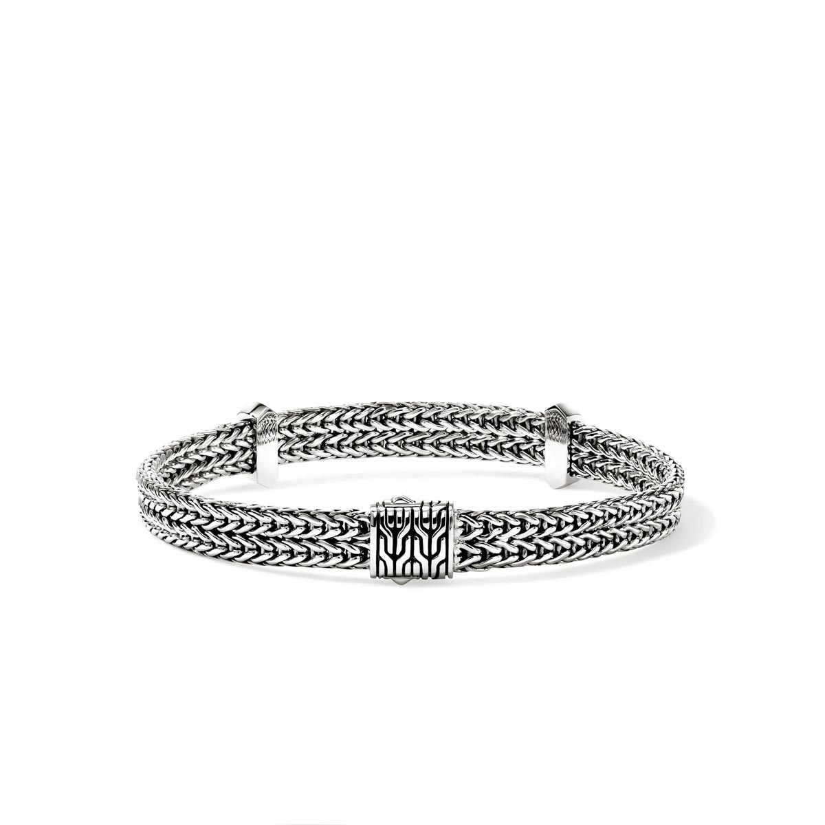 John Hardy Icon Flat Chain Bracelet in Sterling Silver (6mm)