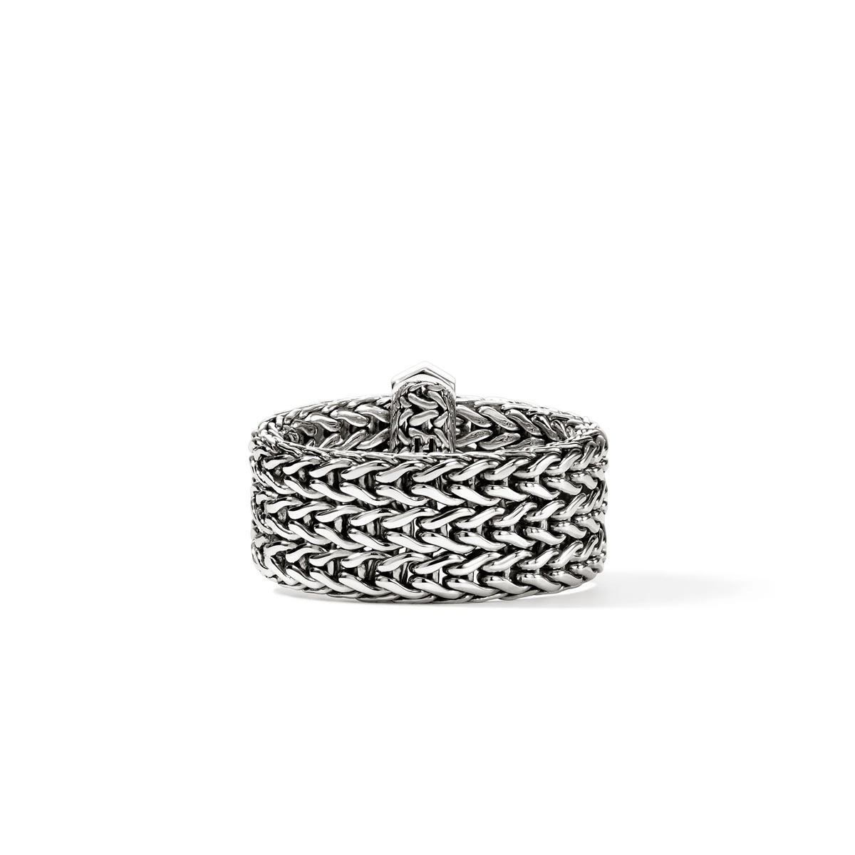 John Hardy Icon Diamond Pave Ring in Sterling Silver (1/5ct tw)