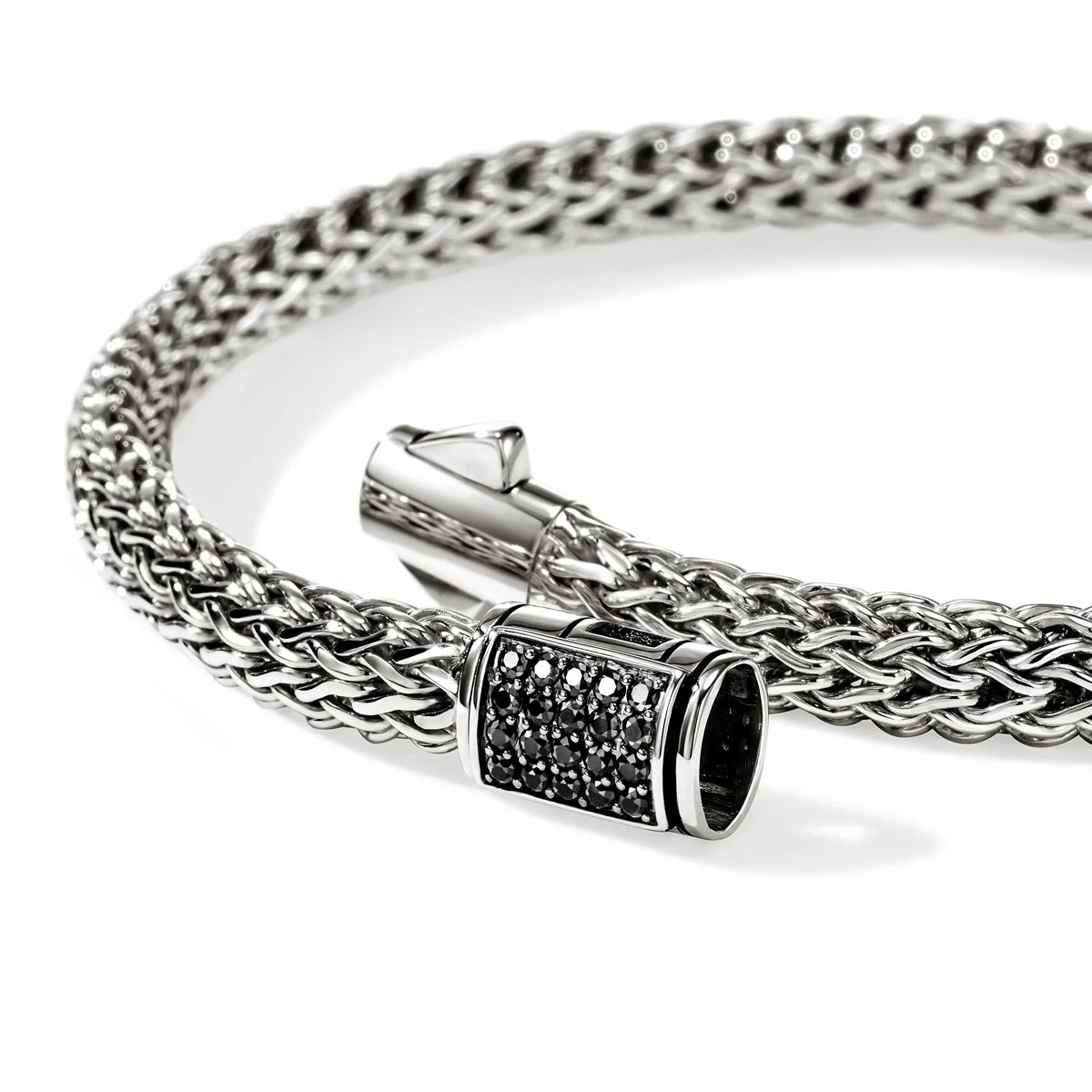 John Hardy Icon Black Sapphire Bracelet in Sterling Silver (5mm)