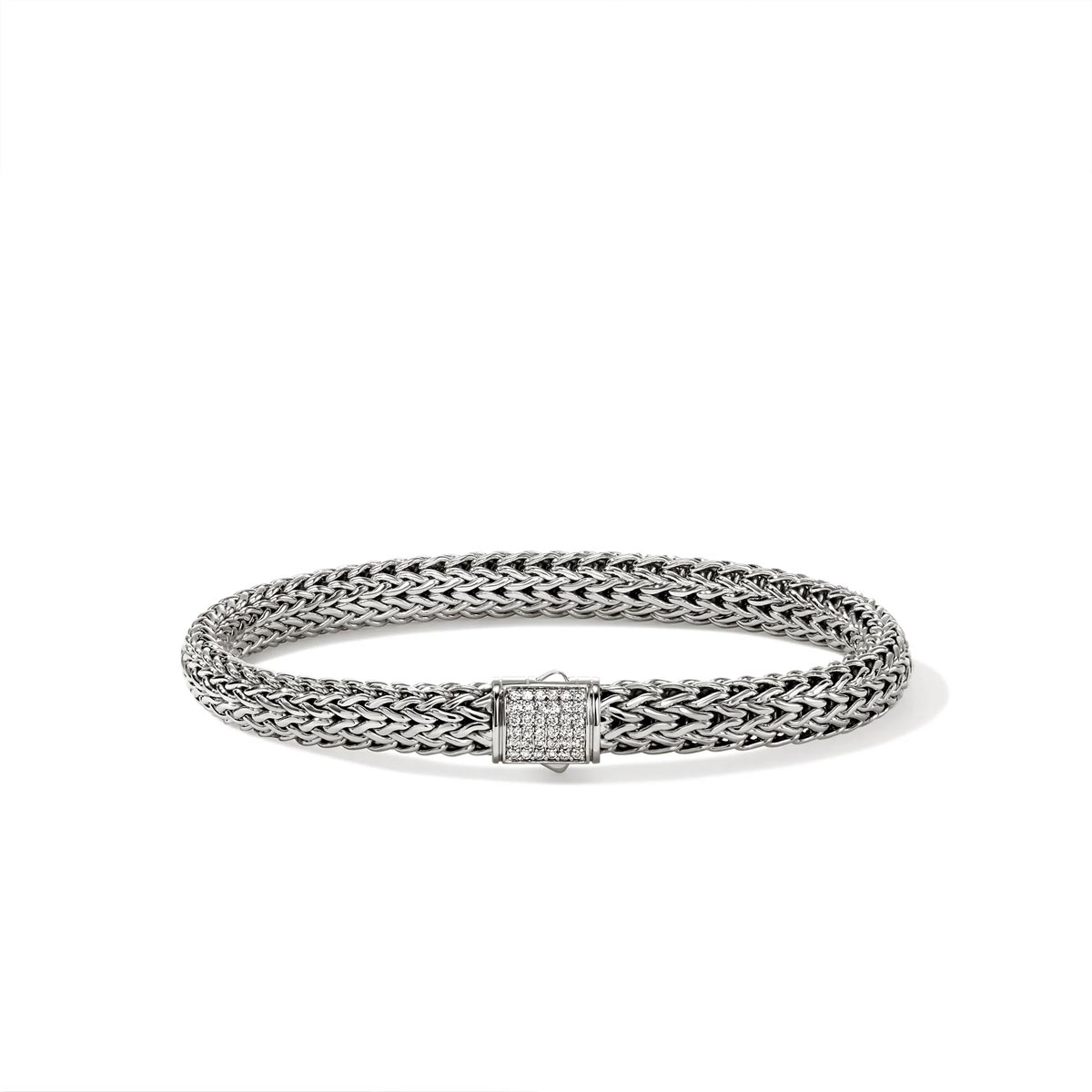 John Hardy Icon Diamond Bracelet in Sterling Silver (1/5ct tw)