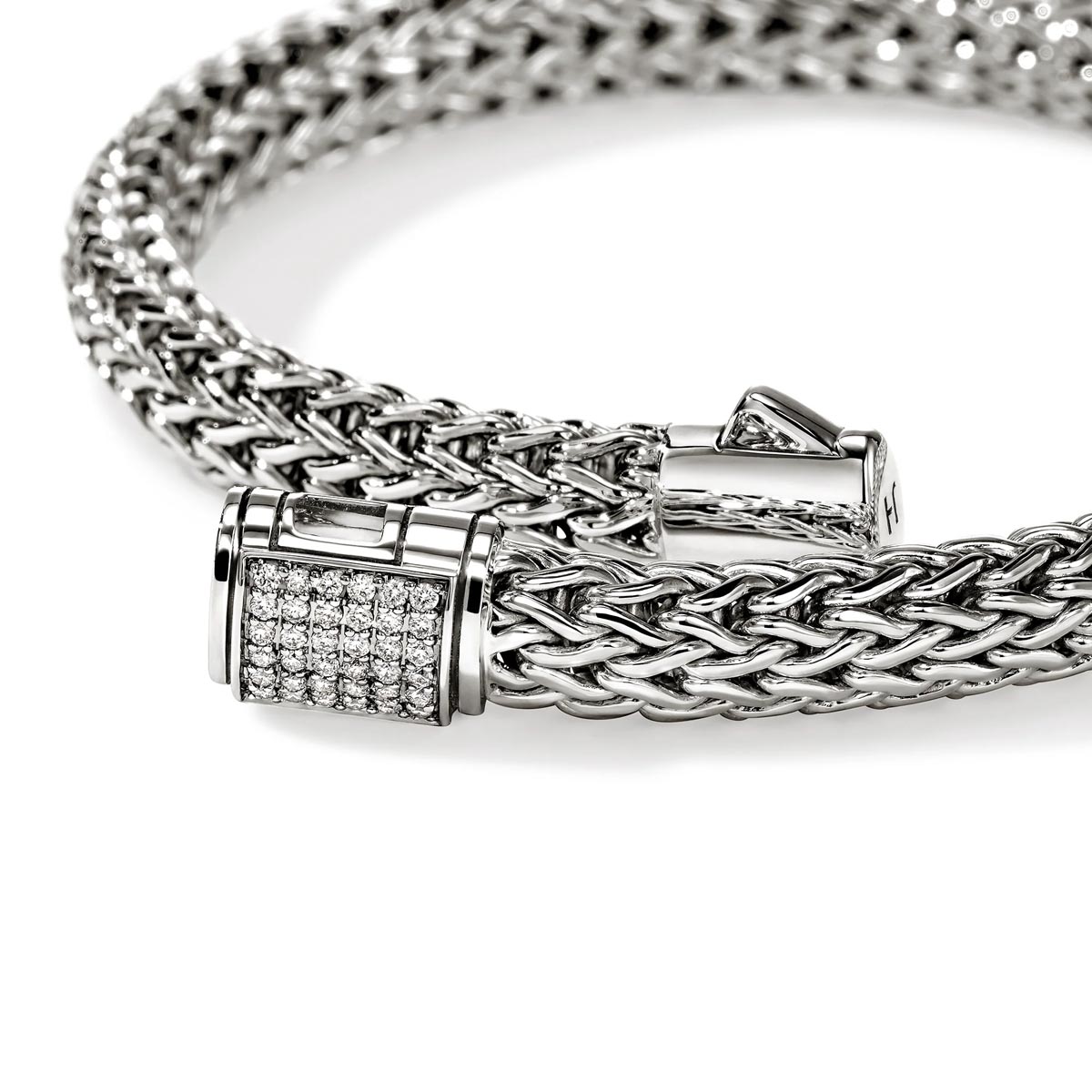 John Hardy Icon Diamond Bracelet in Sterling Silver (1/5ct tw)