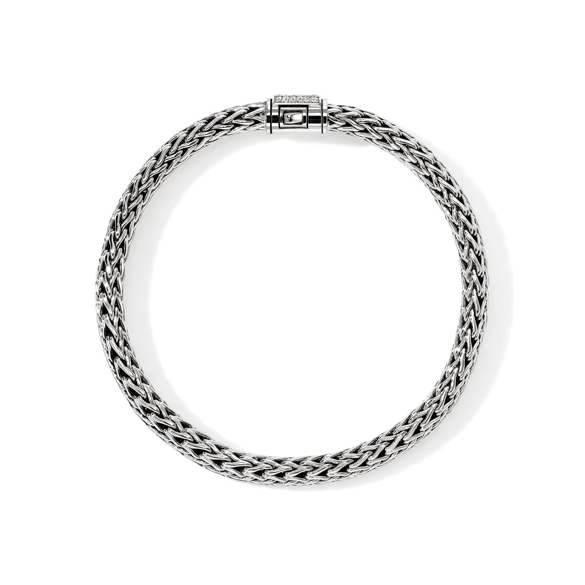 John Hardy Icon Diamond Bracelet in Sterling Silver (1/5ct tw)