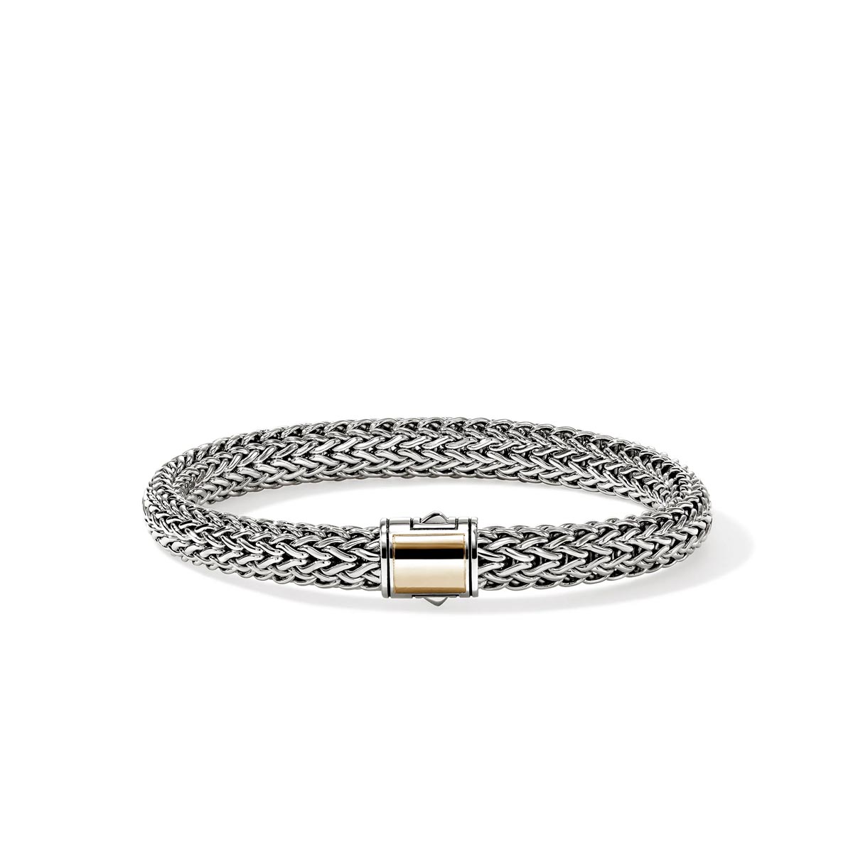 John Hardy Icon Bracelet in Sterling Silver and 14kt Yellow Gold