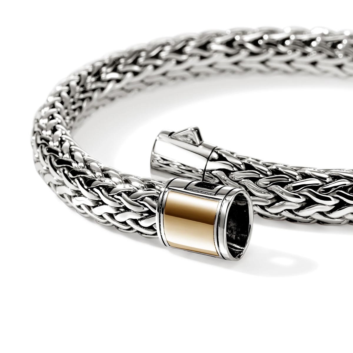 John Hardy Icon Bracelet in Sterling Silver and 14kt Yellow Gold