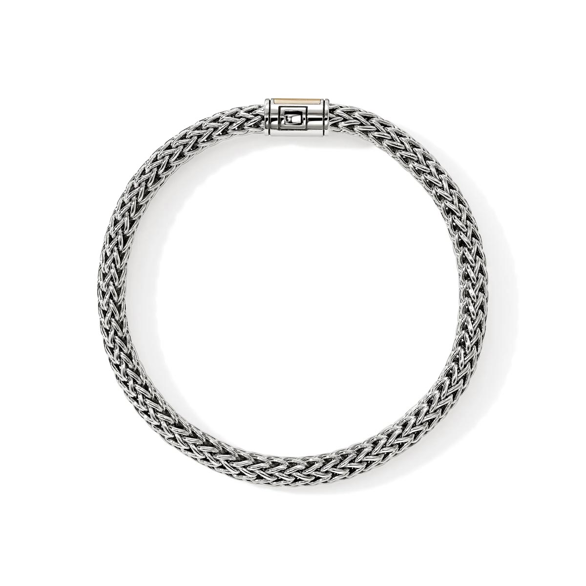 John Hardy Icon Bracelet in Sterling Silver and 14kt Yellow Gold