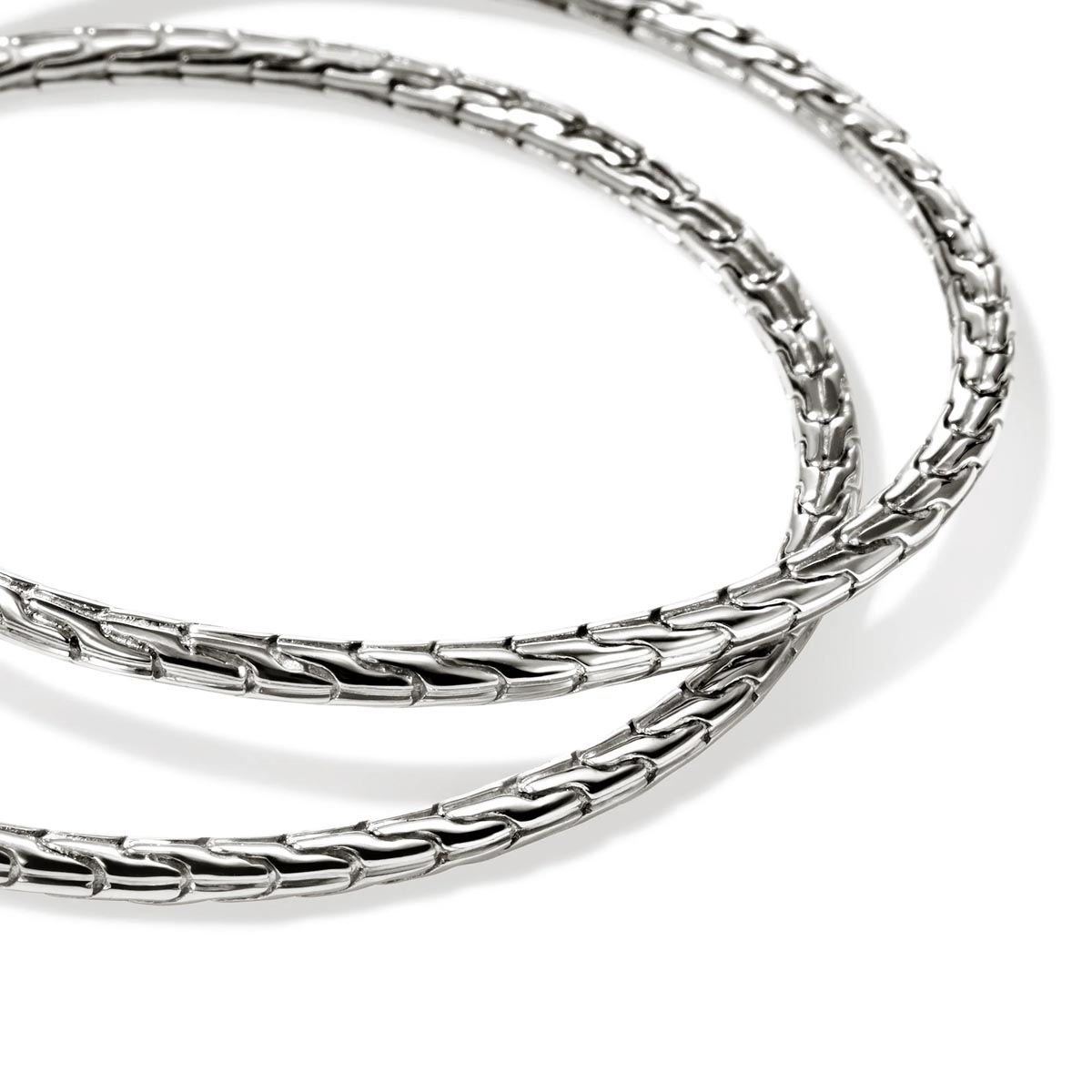 John Hardy Essentials Hoop Earrings in Sterling Silver