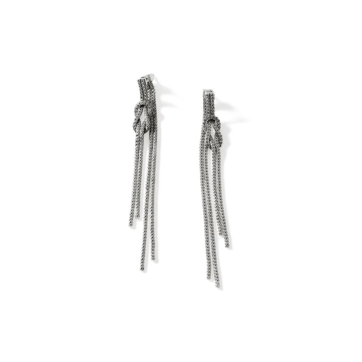 John Hardy Love Knot Drop Earrings in Sterling Silver