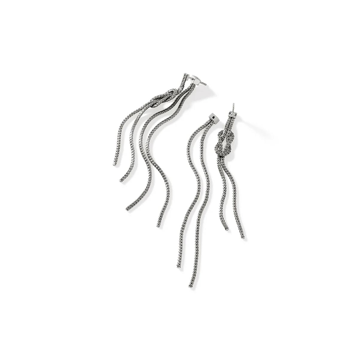 John Hardy Love Knot Drop Earrings in Sterling Silver