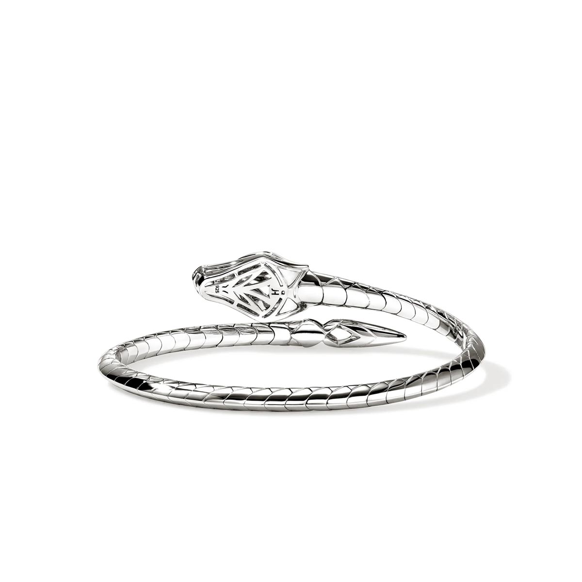 John Hardy Naga Diamond Pave Bracelet in Sterling Silver with Sapphires (1/5ct tw)