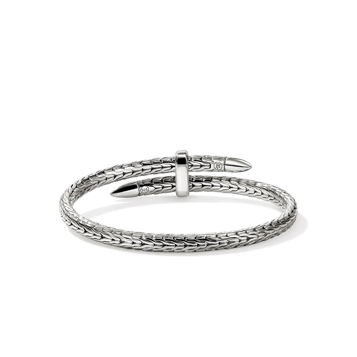 John Hardy Spear Sapphire Bangle Bracelet in Sterling Silver