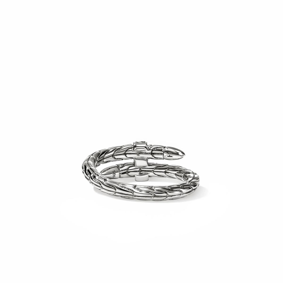 John Hardy Spear Black Sapphire Ring in Sterling Silver (size 7)