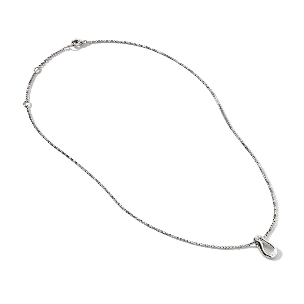 John Hardy Surf Diamond Pave Necklace in Sterling Silver (1/5ct tw)