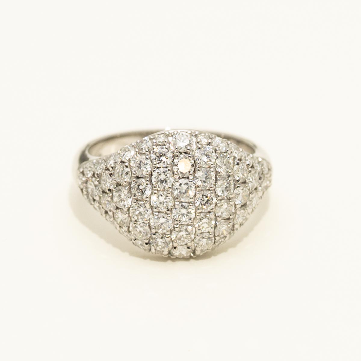 Dabakarov Wide Dome Diamond Fashion Ring in 14kt White Gold (1 3/4ct tw)