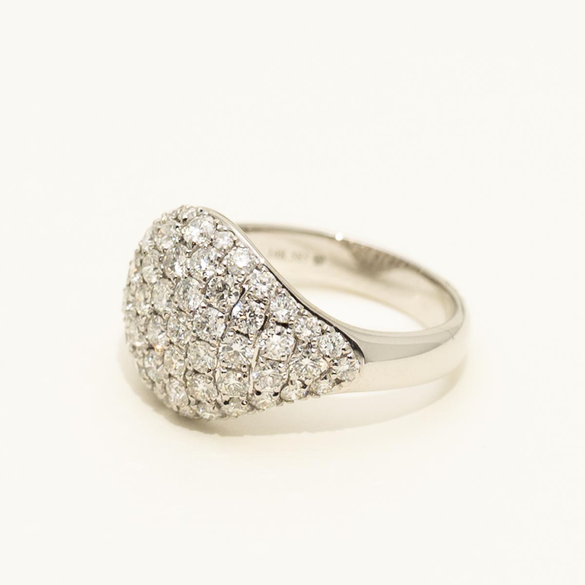 Dabakarov Wide Dome Diamond Fashion Ring in 14kt White Gold (1 3/4ct tw)