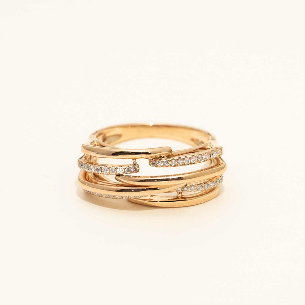 Dabakarov Diamond Fashion Ring in 18kt Rose Gold (1/5ct tw)