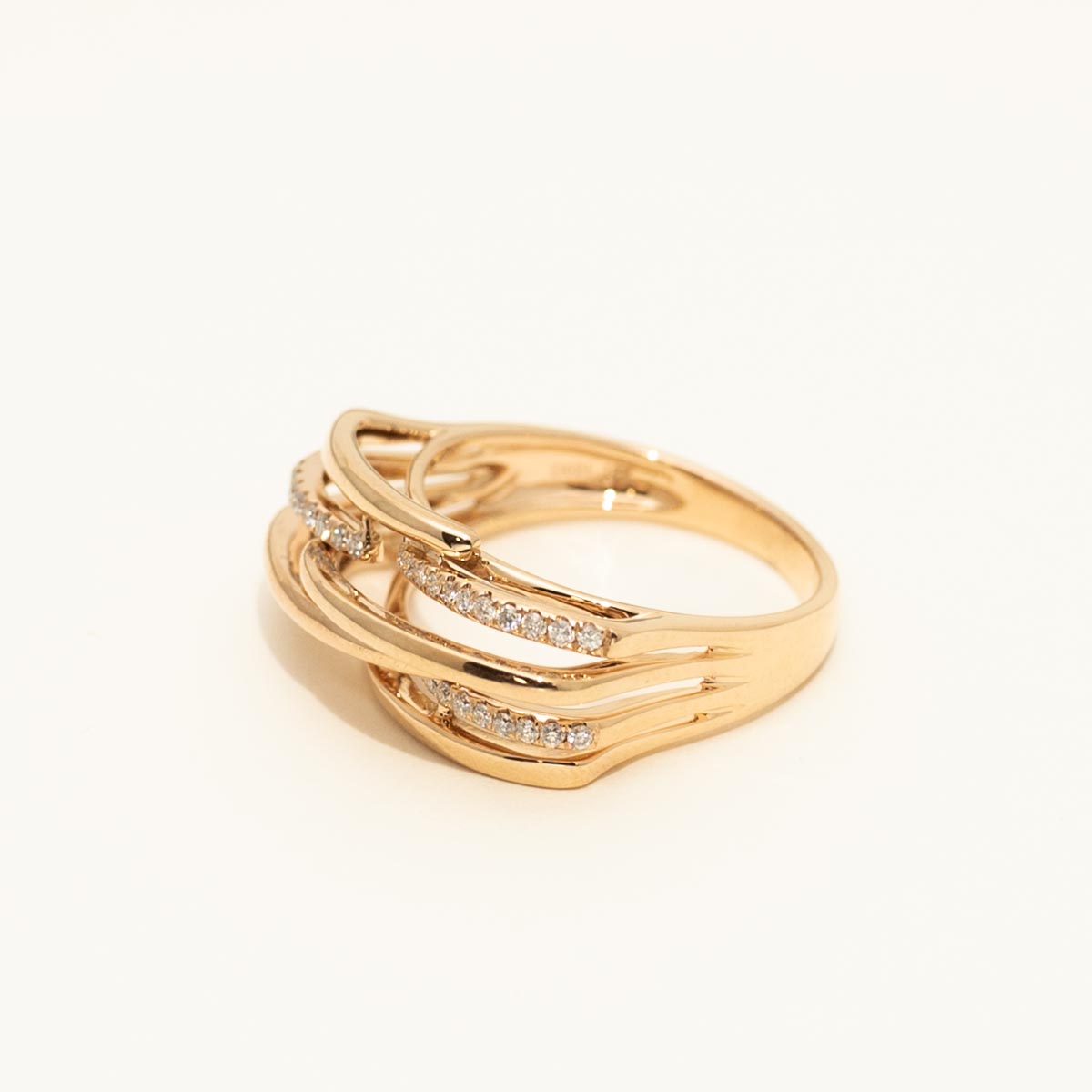 Dabakarov Diamond Fashion Ring in 18kt Rose Gold (1/5ct tw)