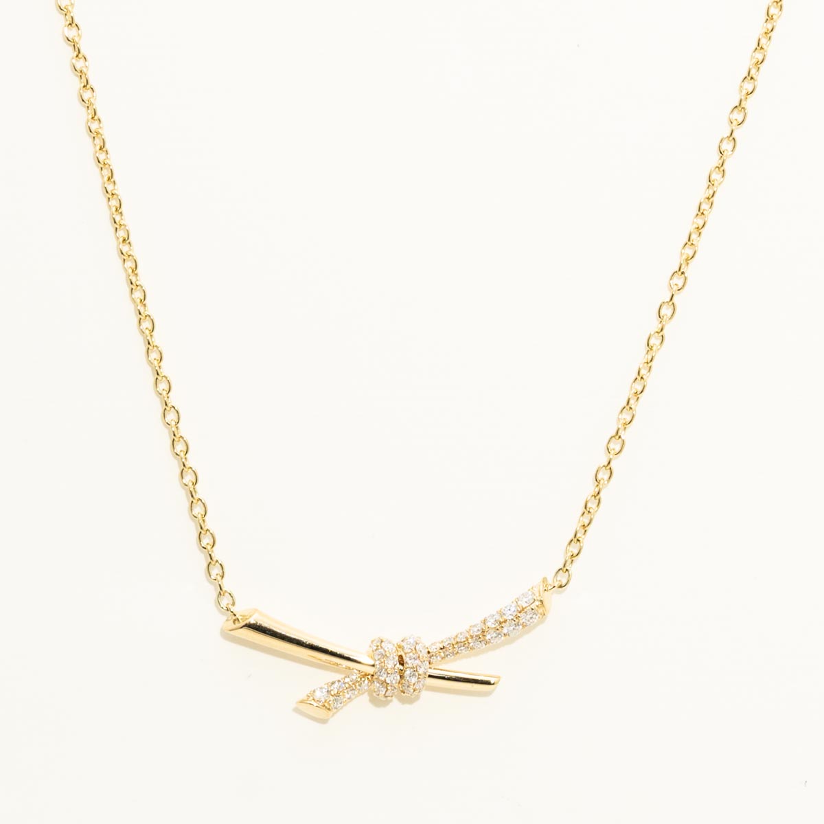 Ashi Couture Diamond Knot Necklace in 18kt Yellow Gold (1/3ct tw)