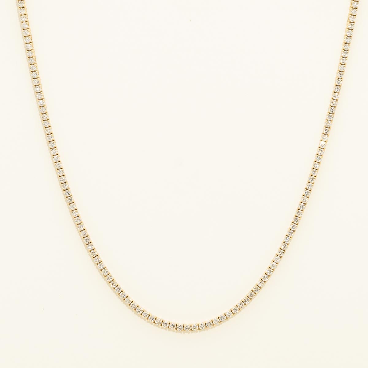 Diamond Tennis Necklace in 14kt Yellow Gold (6.50ct tw)