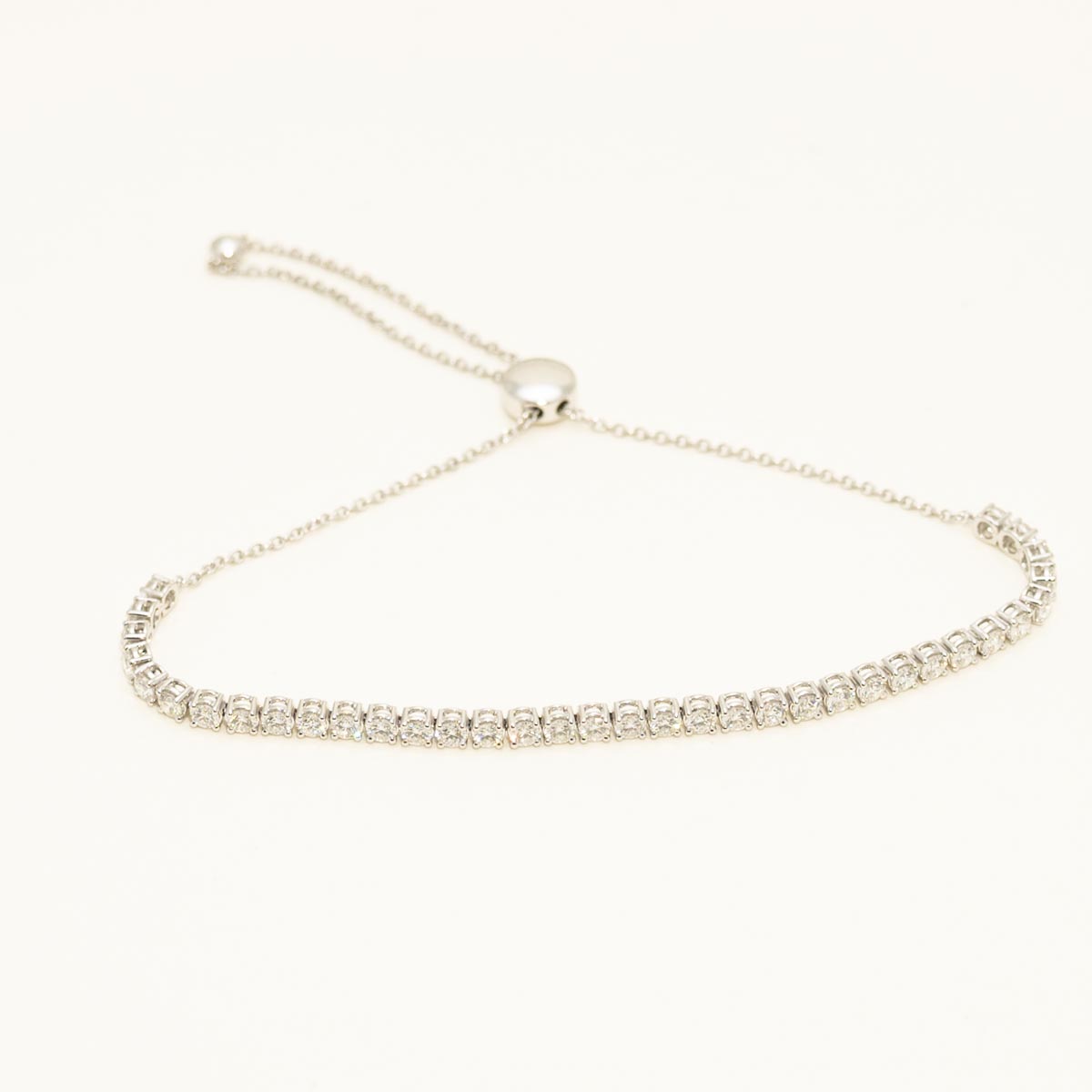 Memoire Essentials Diamond Bolo Bracelet in 18kt White Gold (1 3/4ct tw)