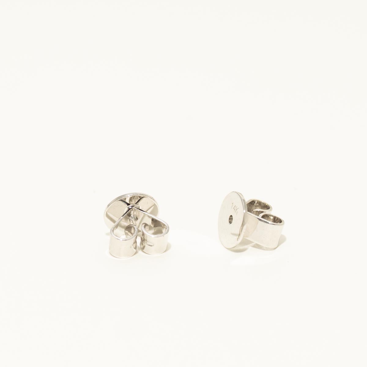 Montana Sapphire Halo Earrings in 14kt White Gold with Diamonds (1/4ct tw)