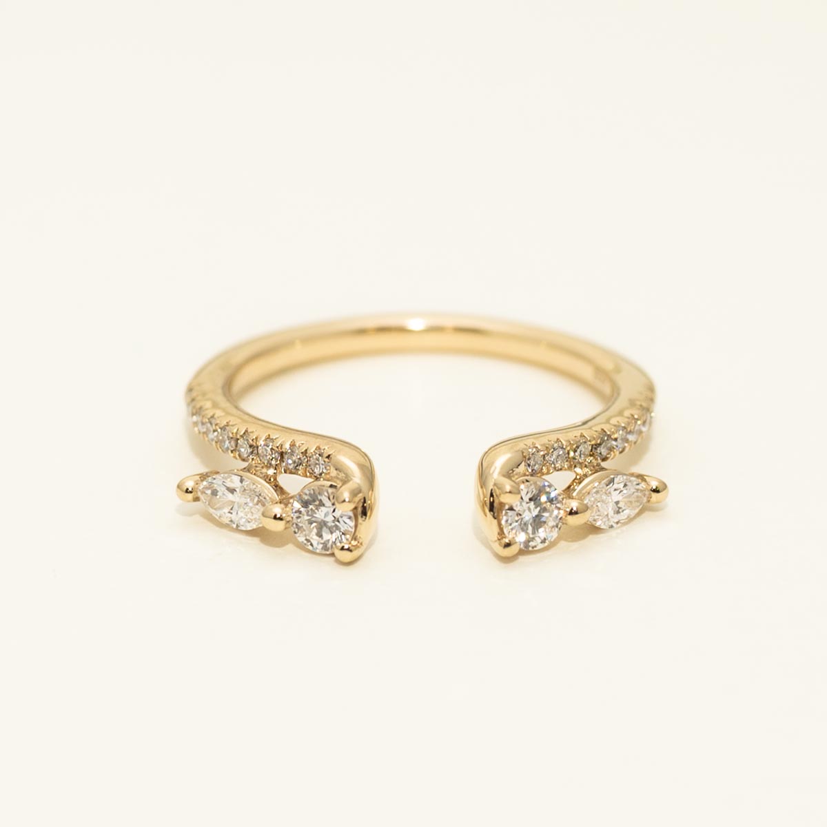 Round and Marquise Diamond Enhancer in 14kt Yellow Gold (1/2ct tw)