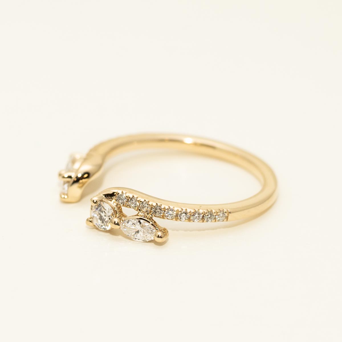 Round and Marquise Diamond Enhancer in 14kt Yellow Gold (1/2ct tw)