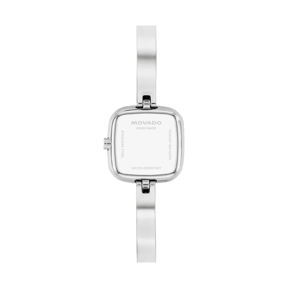Movado Museum Bangle Watch with Light Sage Green Dial and Stainless Steel Bracelet (21.5mm and quartz movement)