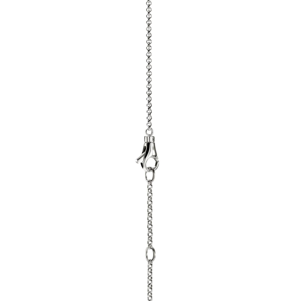 John Hardy Spear Diamond Pave Necklace in Sterling Silver and 14kt Yellow Gold (1/20ct tw)
