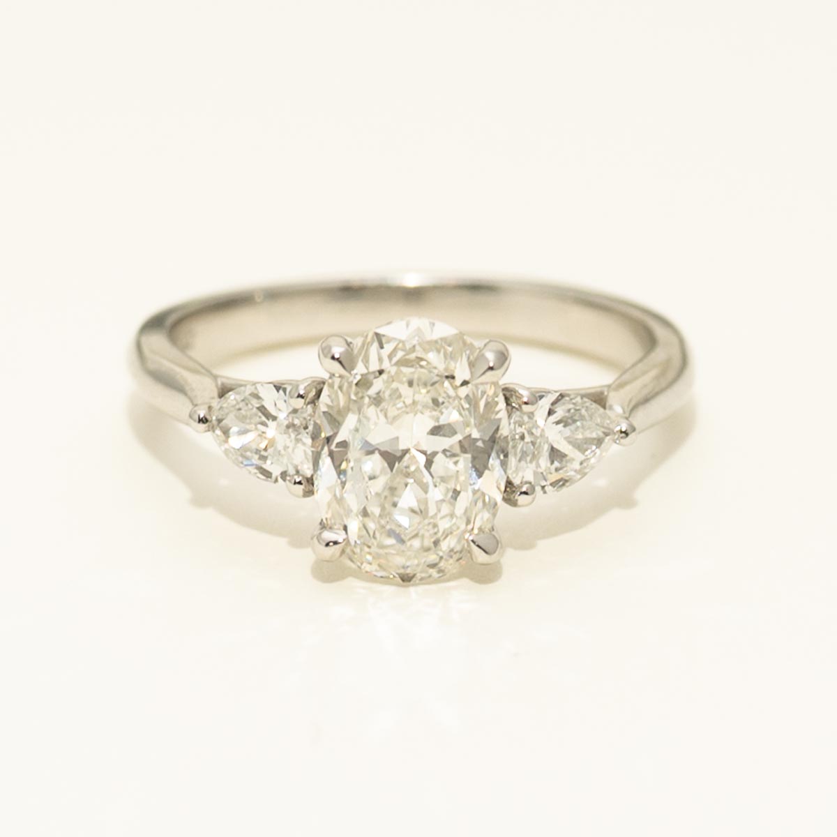 Three Stone Diamond Engagement Ring in Platinum (2 1/2ct tw)