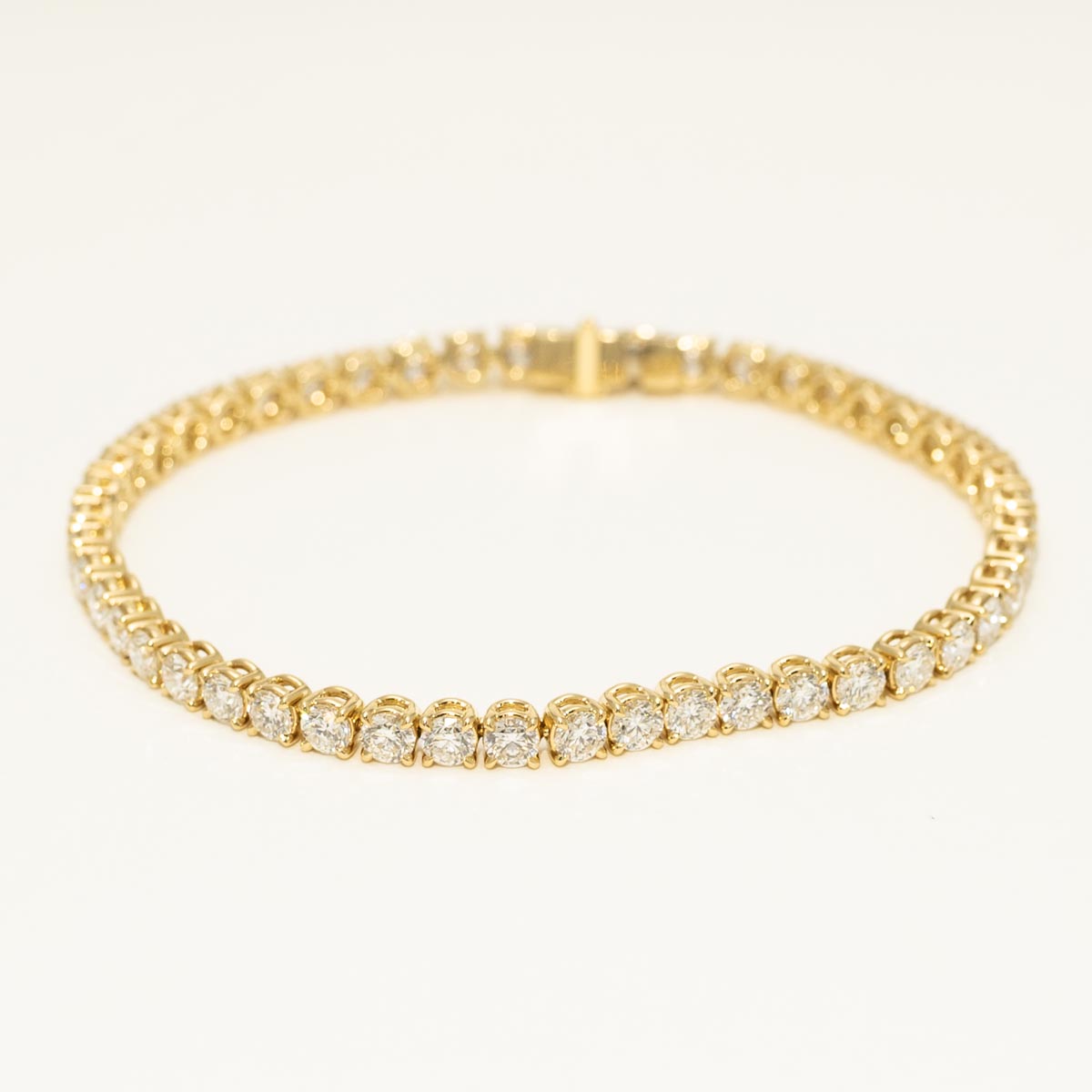 Memoire Classic Tennis Bracelet in 18kt Yellow Gold (7ct tw)