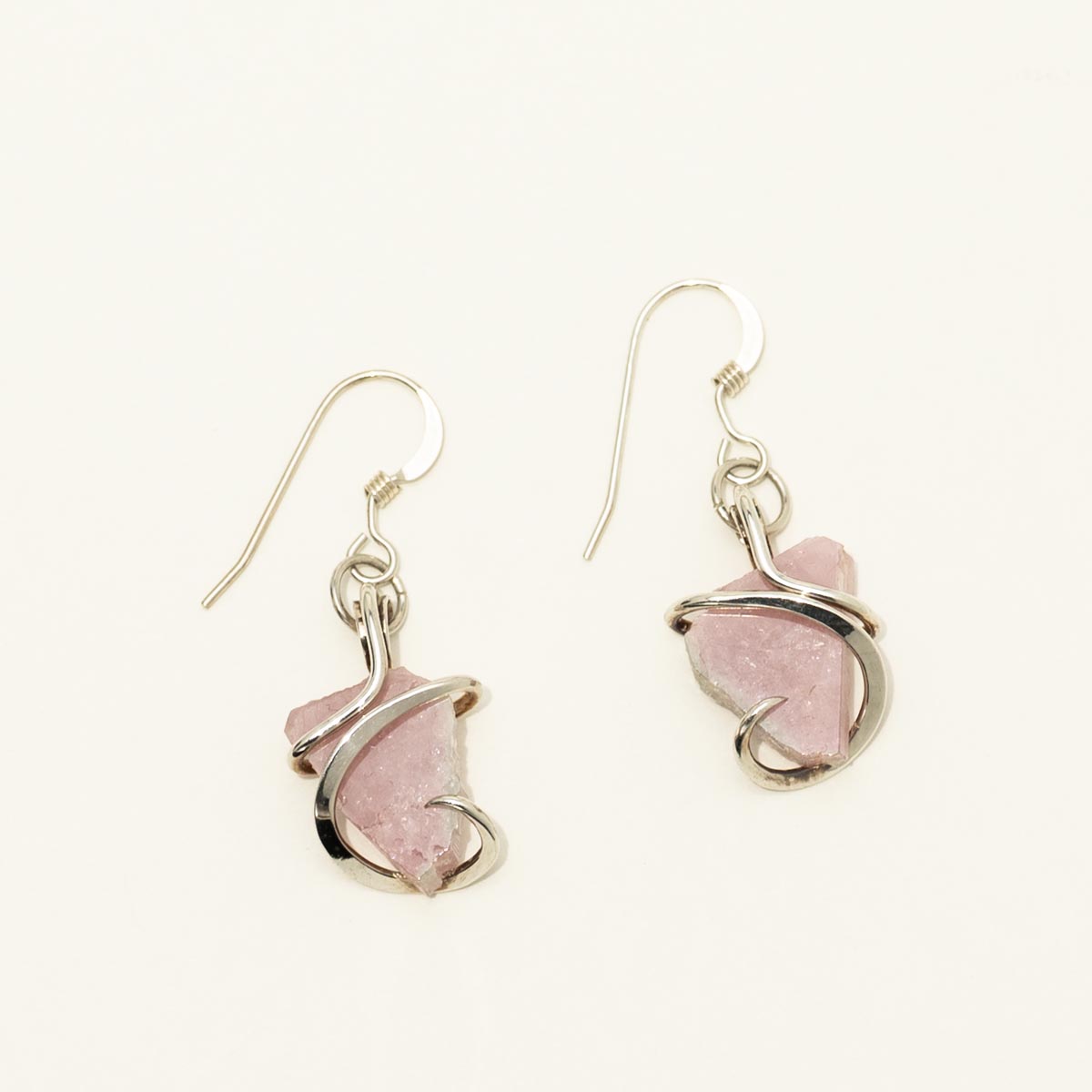 Maine Bicolor Tourmaline Earrings in Sterling Silver
