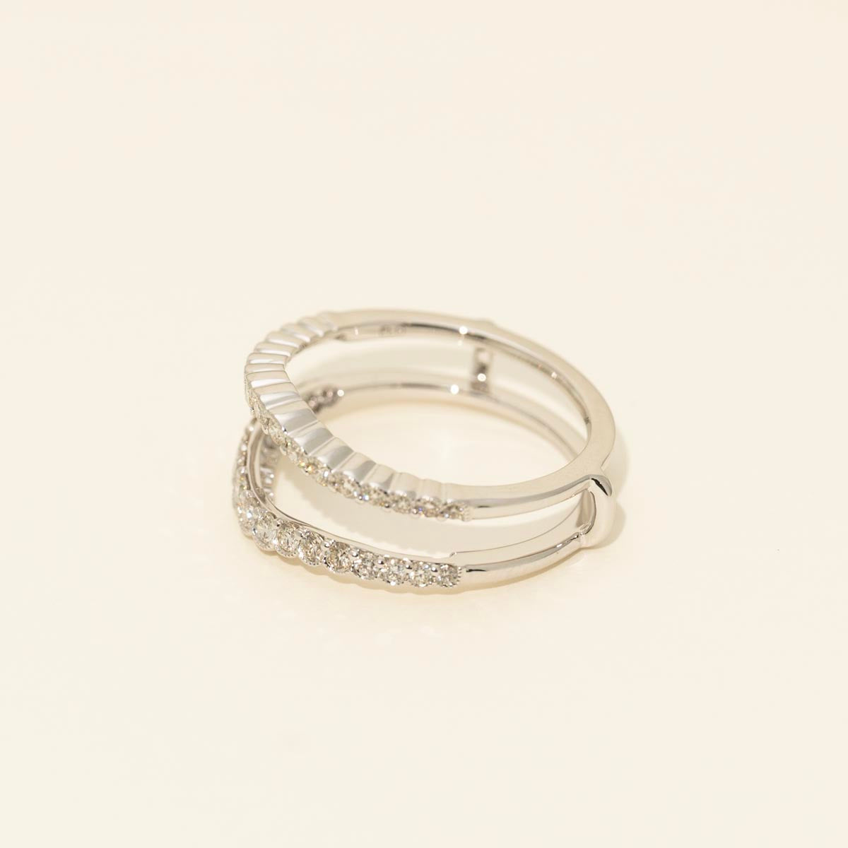 Diamond Curve Insert Wedding Band in 14kt White Gold (1/2ct tw)