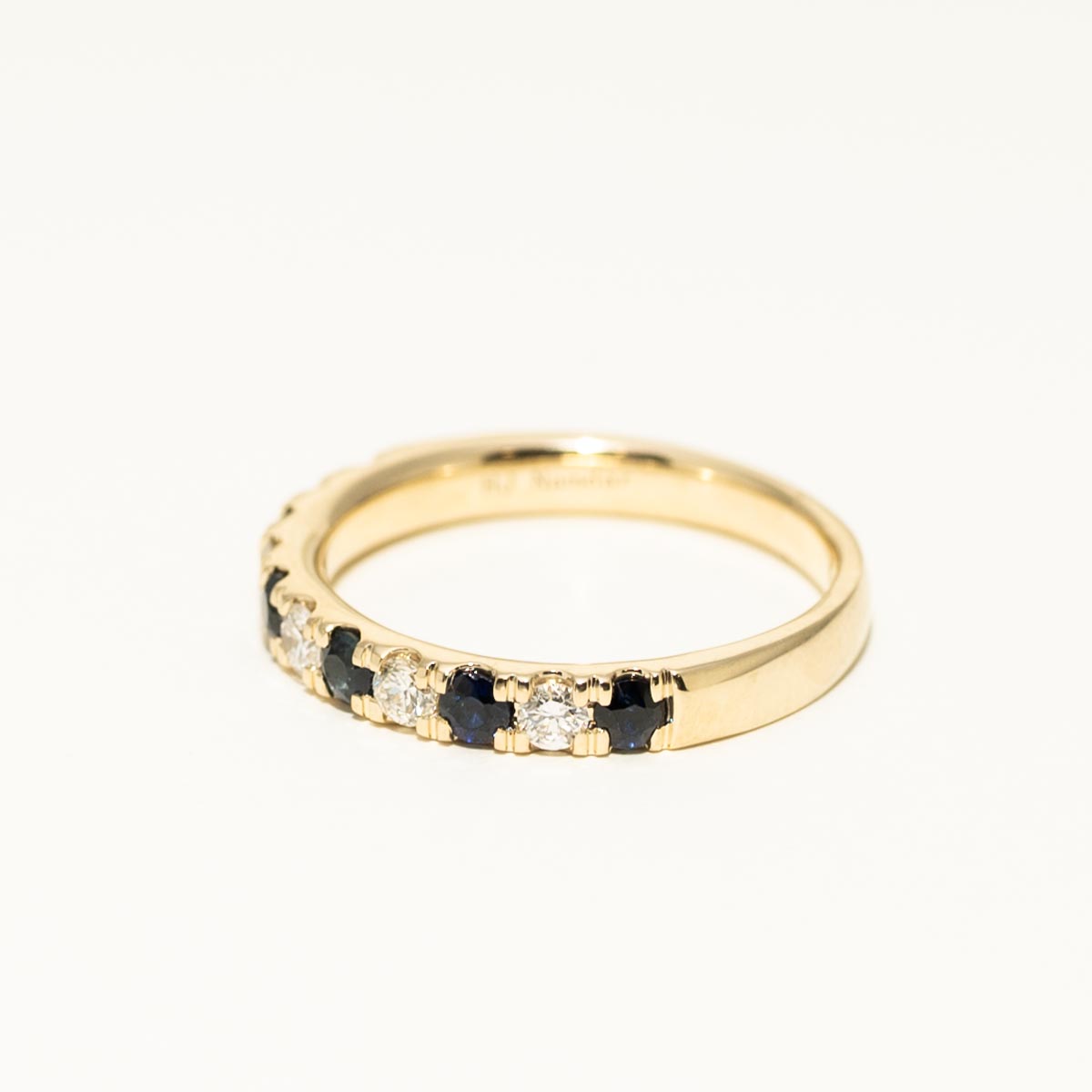Sapphire and Diamond Band in 14kt White Gold (1/3ct tw)