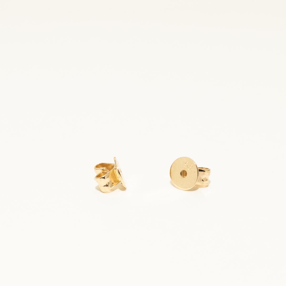 Sapphire Halo Stud Earrings in 14kt Yellow Gold (1/10ct tw)