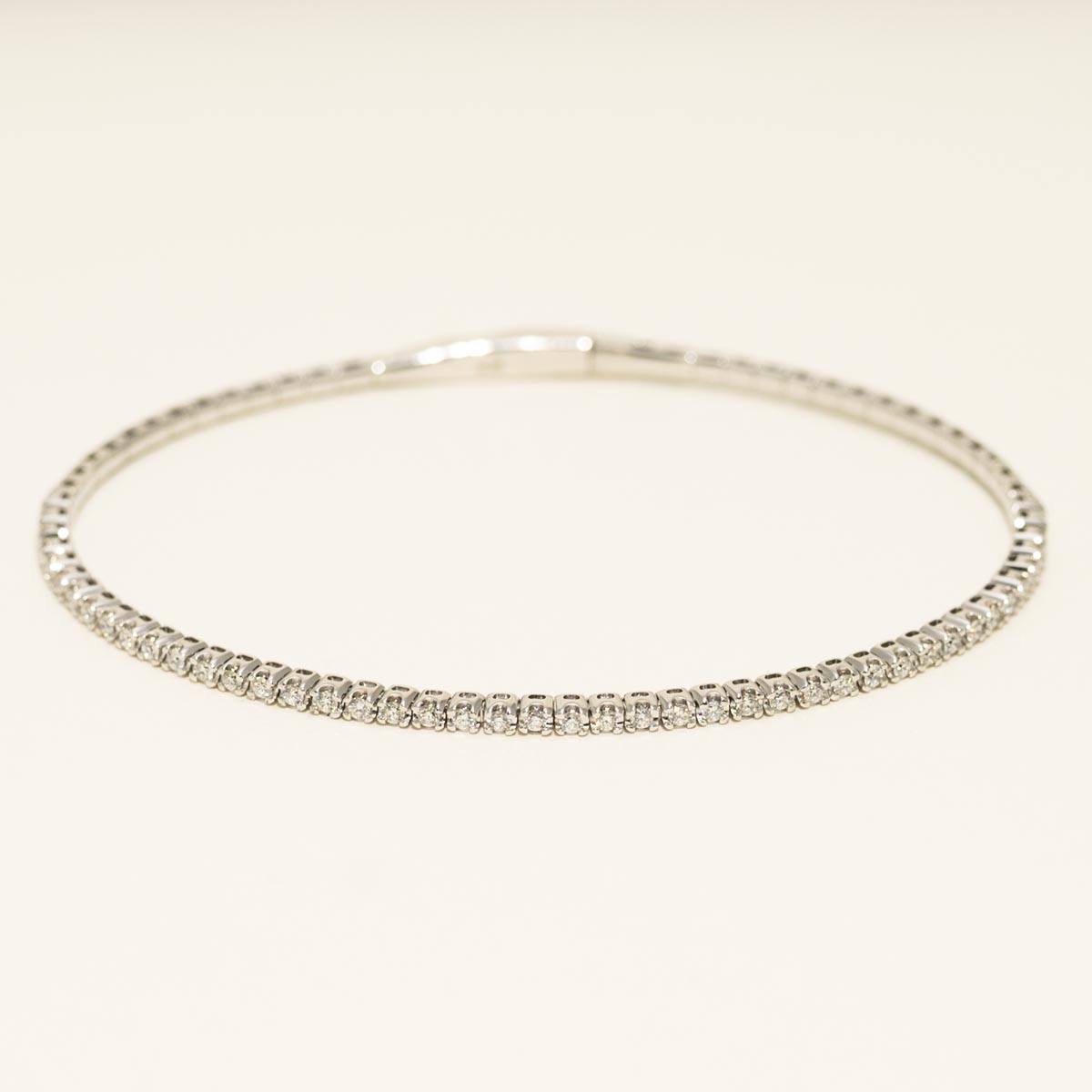 Diamond Flex Bangle Bracelet in 14kt White Gold (1/2ct tw)