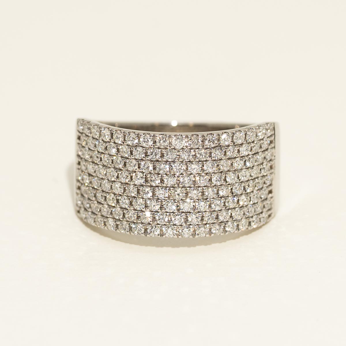 Diamond Pave Ring in 14kt White Gold (1 1/7ct tw)