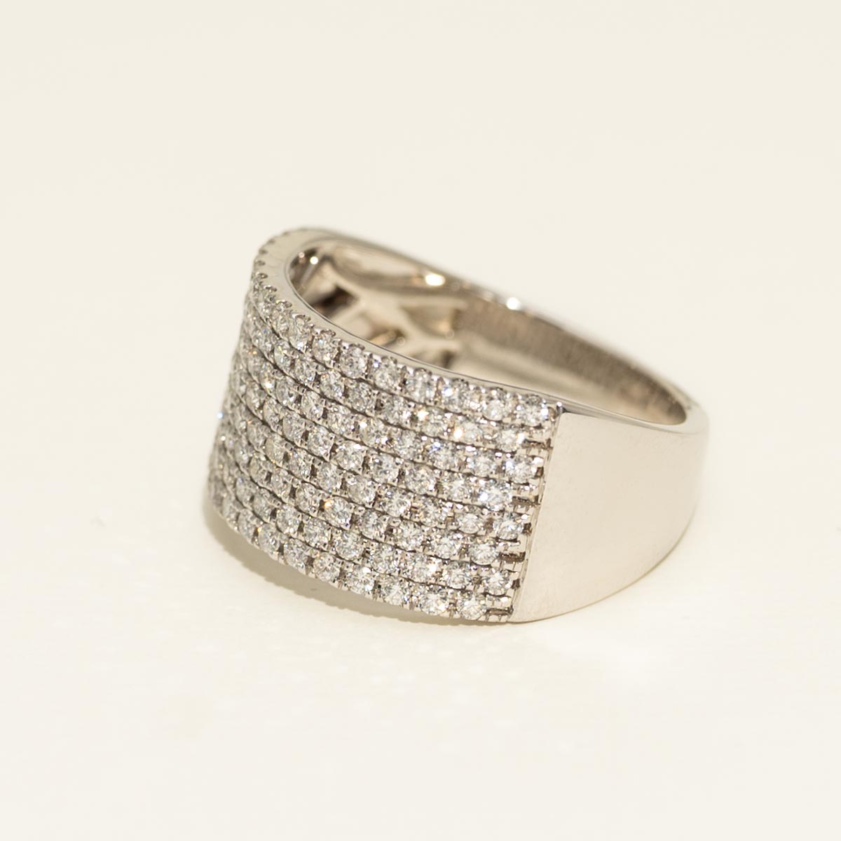 Diamond Pave Ring in 14kt White Gold (1 1/7ct tw)