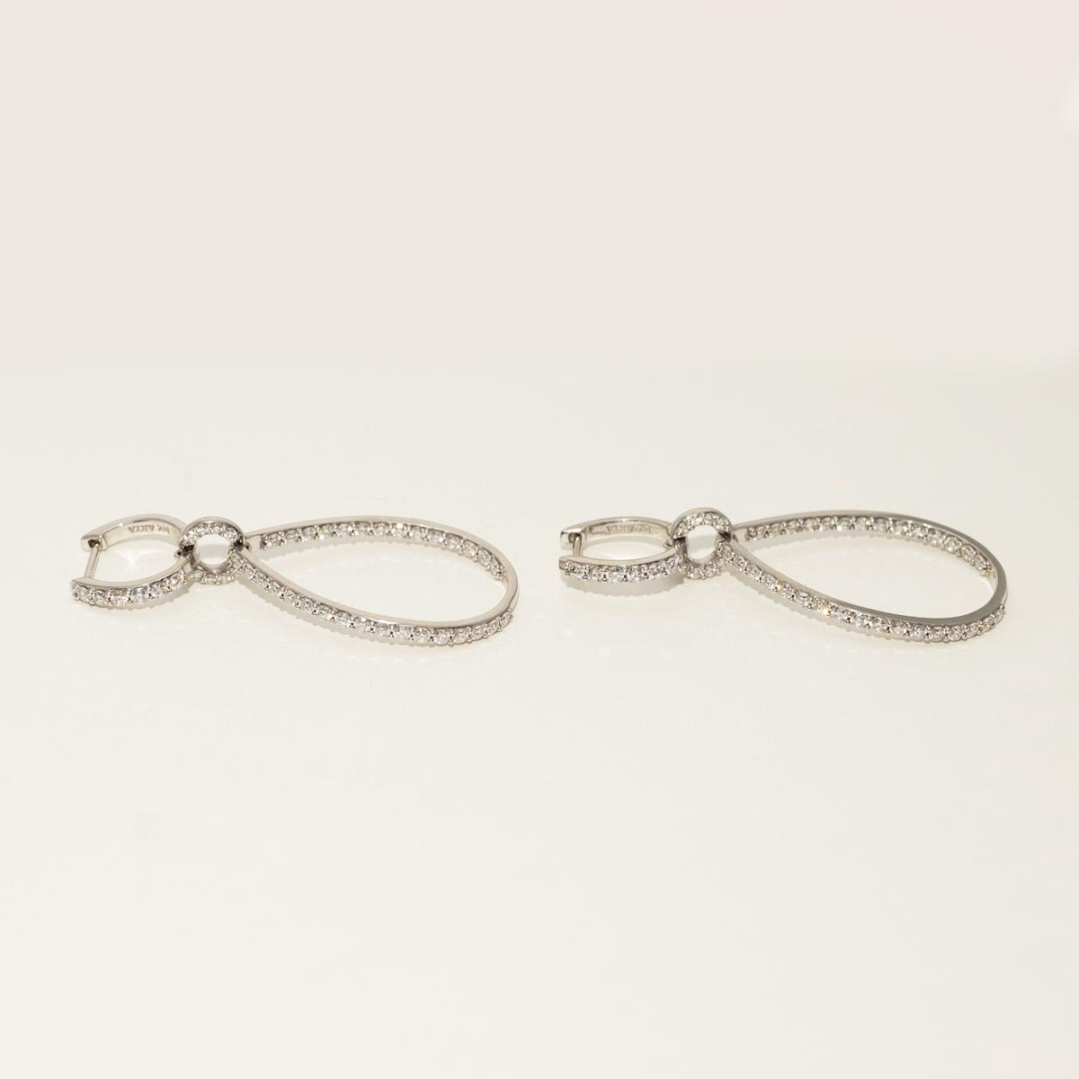 Diamond Fashion Earrings in 14kt White Gold (2ct tw)