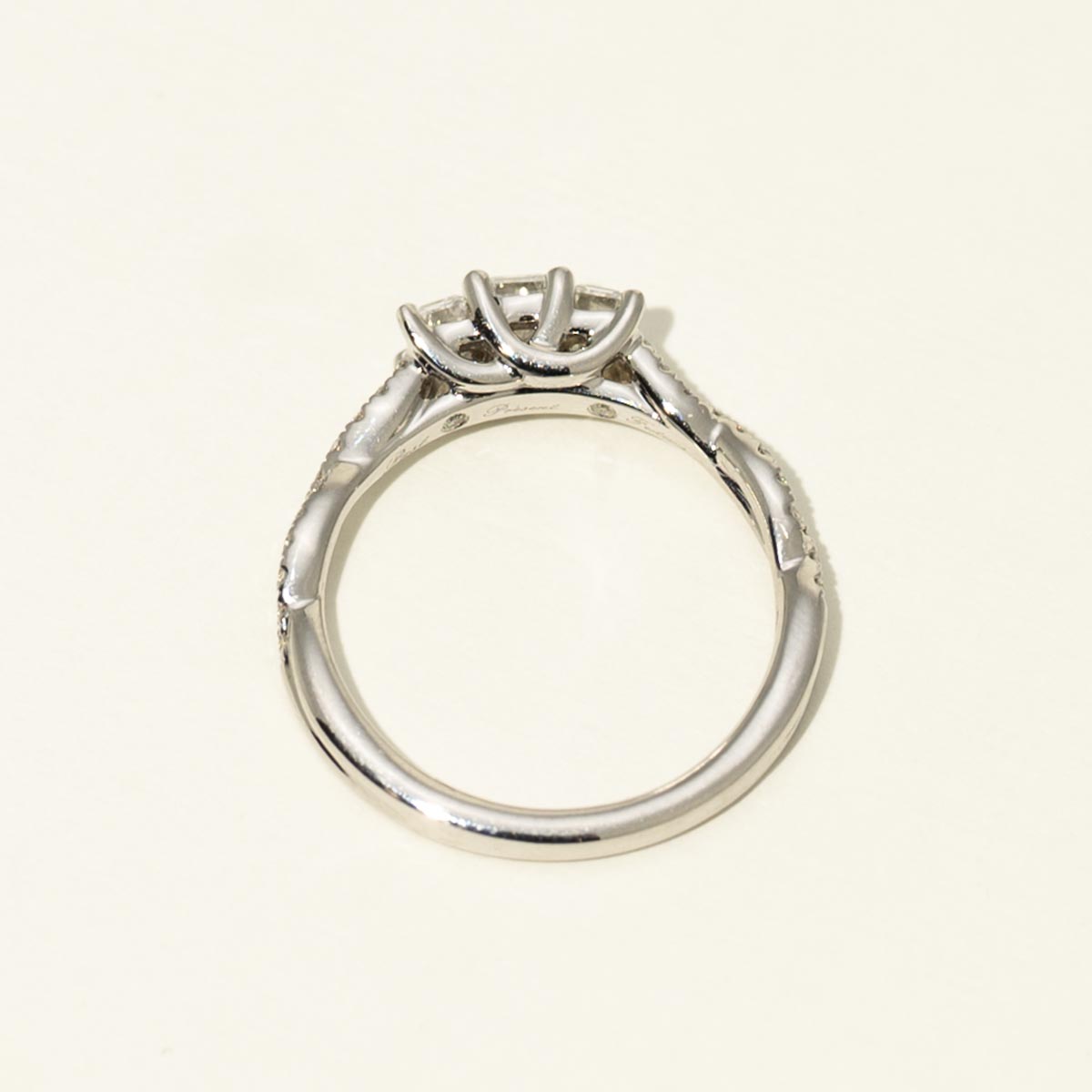 Three Stone Emerald Cut Diamond Engagement Ring in 14kt White Gold (1ct tw)