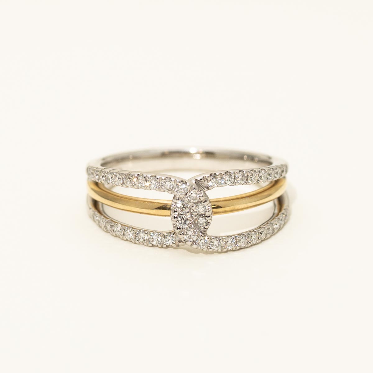 Diamond Fashion Ring in 14kt White and Yellow Gold (3/8ct tw)