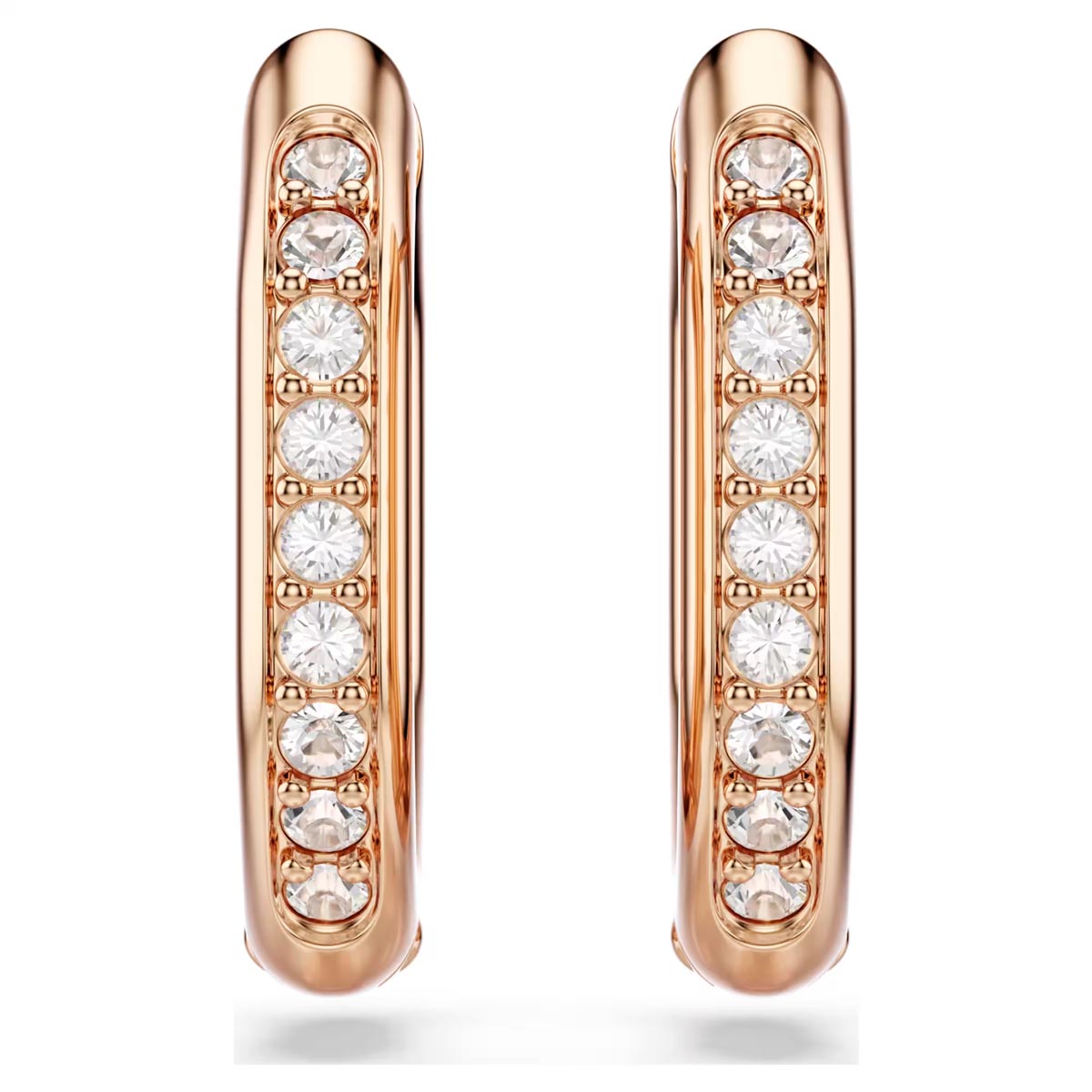 Swarovski Dextera Hoop Earrings in Rose Tone Plate